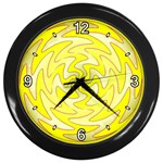 Vibration Wall Clock (Black with 4 white numbers)
