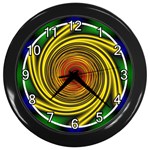 Vortex Wall Clock (Black with 12 white numbers)