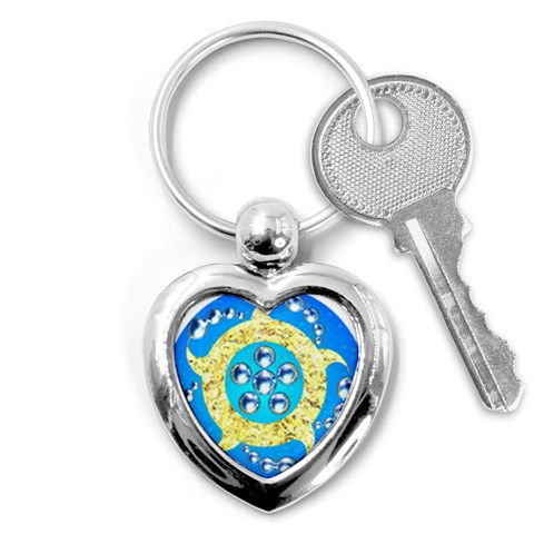 Water Energy Key Chain (Heart) from ArtsNow.com Front