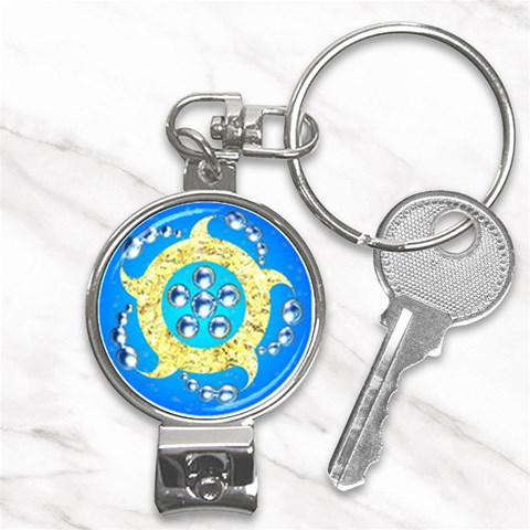 Water Energy Nail Clippers Key Chain from ArtsNow.com Front