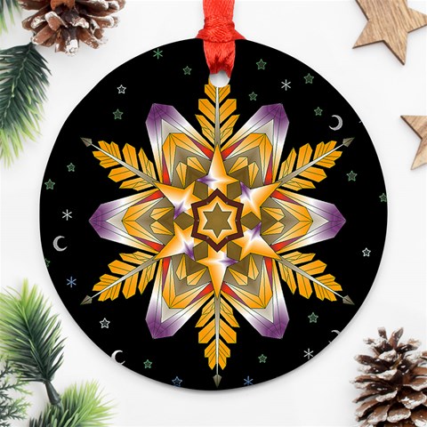 Water Harmony Ornament (Round) from ArtsNow.com Front