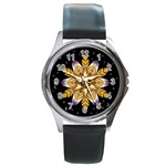 Water Harmony Round Metal Watch