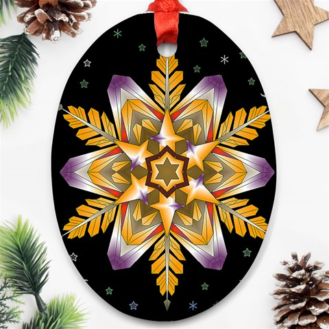 Water Harmony Ornament (Oval) from ArtsNow.com Front