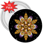 Water Harmony 3  Button (10 pack)