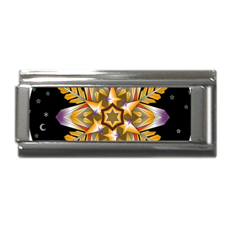Water Harmony Superlink Italian Charm (9mm) from ArtsNow.com Front