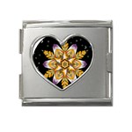 Water Harmony Mega Link Heart Italian Charm (18mm)