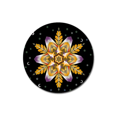 Water Harmony Magnet 3  (Round) from ArtsNow.com Front
