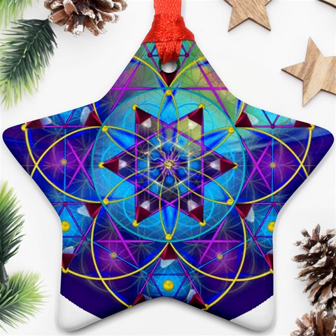 Wisdom Ornament (Star) from ArtsNow.com Front