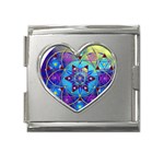 Wisdom Mega Link Heart Italian Charm (18mm)