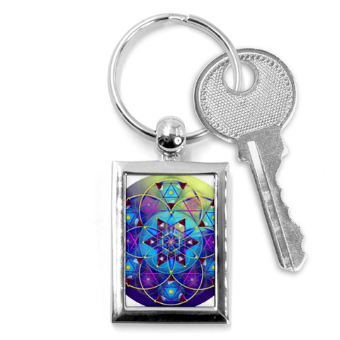 Wisdom Key Chain (Rectangle) from ArtsNow.com Front