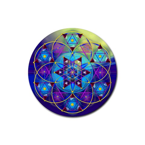 Wisdom Rubber Coaster (Round) from ArtsNow.com Front