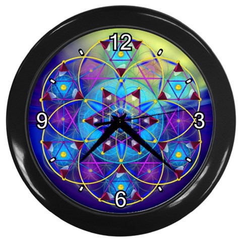 Wisdom Wall Clock (Black with 4 white numbers) from ArtsNow.com Front