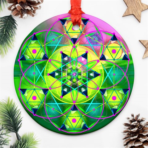 Wisdom Ornament (Round) from ArtsNow.com Front