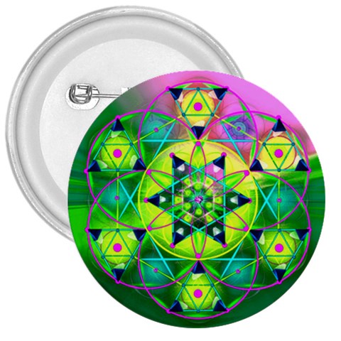Wisdom 3  Button from ArtsNow.com Front