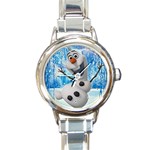 FROZEN OLAF ITALIAN CHARM WATCH Round Italian Charm Watch