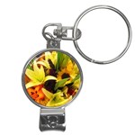 flower005 Nail Clippers Key Chain