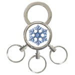 Snowflake #2 3-Ring Key Chain