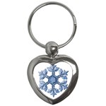 Snowflake #2 Key Chain (Heart)