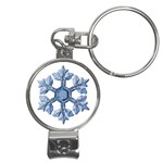 Snowflake #2 Nail Clippers Key Chain
