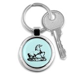 vintagehorse2ornament Key Chain (Round)
