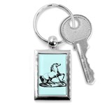 vintagehorse2ornament Key Chain (Rectangle)