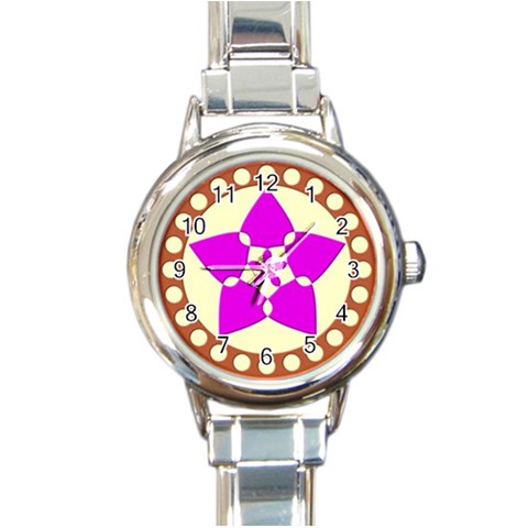 geometric1catalogue Round Italian Charm Watch from ArtsNow.com Front