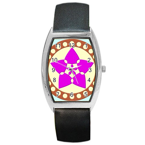 geometric1catalogue Barrel Style Metal Watch from ArtsNow.com Front