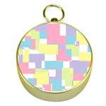 Mod Pastel Geometric Gold Compass