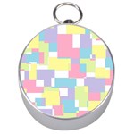 Mod Pastel Geometric Silver Compass