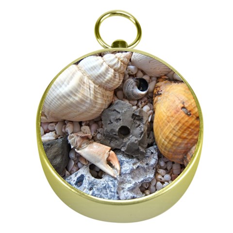 Beach Treasures Gold Compass from ArtsNow.com Front
