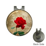 Red Rose Art Golf Ball Marker Hat Clip