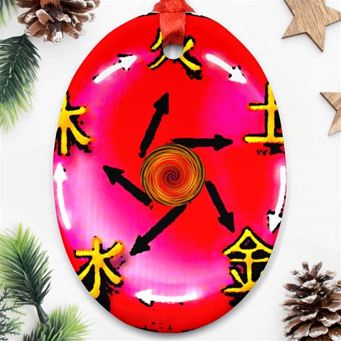 5 Elements Ornament (Oval) from ArtsNow.com Front
