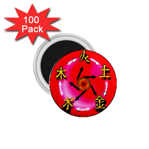 5 Elements 1.75  Magnet (100 pack)  from ArtsNow.com Front