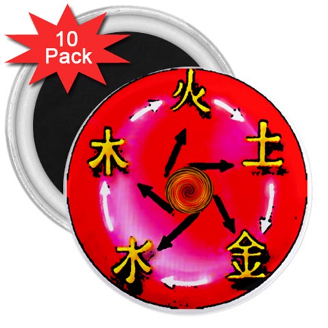 5 Elements 3  Magnet (10 pack) from ArtsNow.com Front