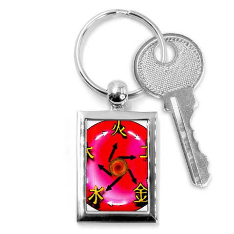 5 Elements Key Chain (Rectangle) from ArtsNow.com Front