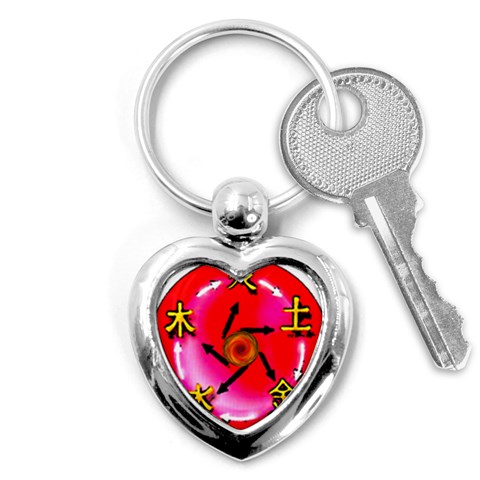 5 Elements Key Chain (Heart) from ArtsNow.com Front