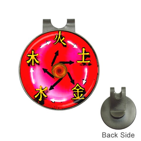 5 Elements Golf Ball Marker Hat Clip from ArtsNow.com Front