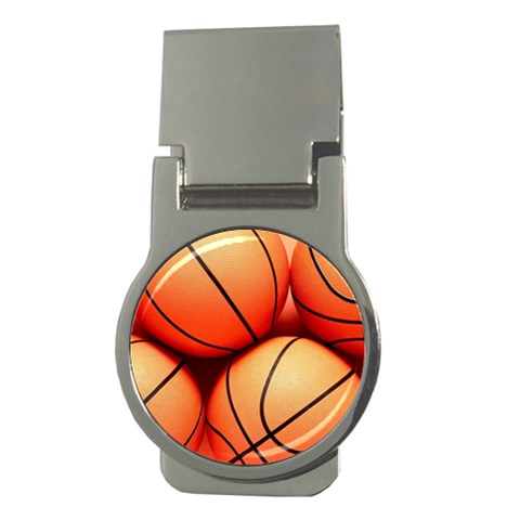 Basketball Money Clip (Round) from ArtsNow.com Front