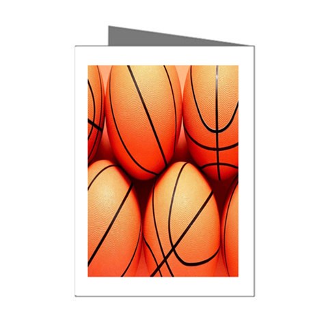 Basketball Mini Greeting Cards (Pkg of 8) from ArtsNow.com Left