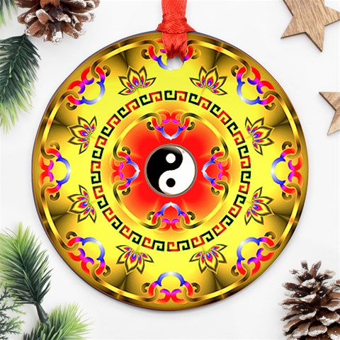 YinYang Ornament (Round) from ArtsNow.com Front