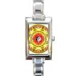 YinYang Rectangular Italian Charm Watch