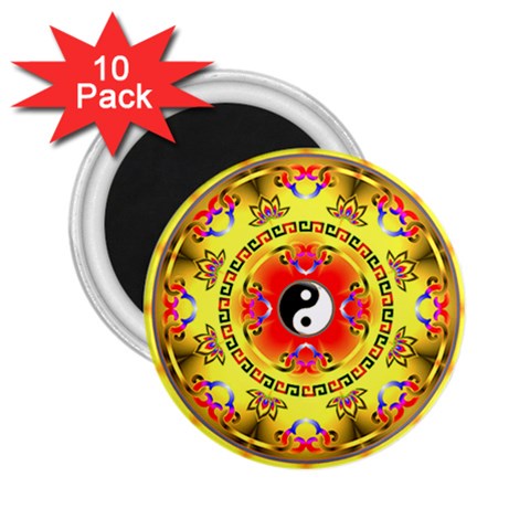 YinYang 2.25  Magnet (10 pack) from ArtsNow.com Front