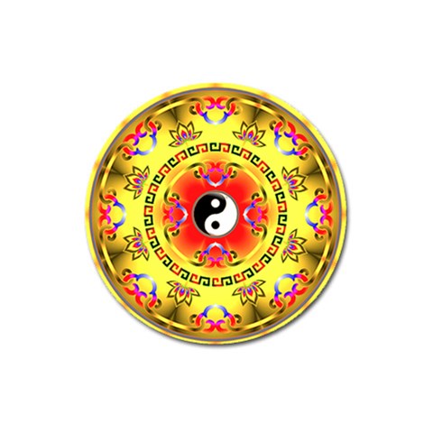 YinYang Magnet 3  (Round) from ArtsNow.com Front
