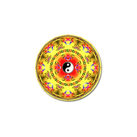 YinYang Golf Ball Marker (4 pack) from ArtsNow.com Front