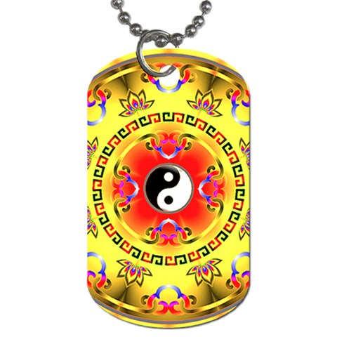 YinYang Dog Tag (Two Sides) from ArtsNow.com Front
