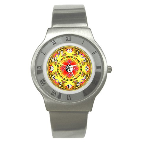 YinYang Stainless Steel Watch from ArtsNow.com Front