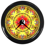 YinYang Wall Clock (Black with 4 white numbers)