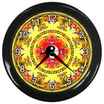 YinYang Wall Clock (Black with 12 white numbers)