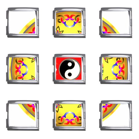 YinYang Mega Link Italian Charm (9 pack) from ArtsNow.com Front
