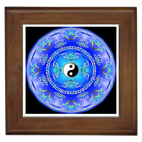 YinYang Framed Tile from ArtsNow.com Front